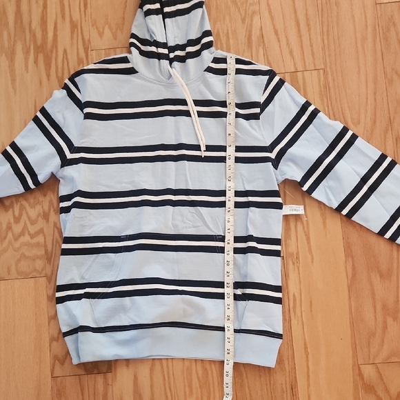 Old NAVY Classic Striped Blue and Black Men's Hoodie Large - Picture 11 of 17